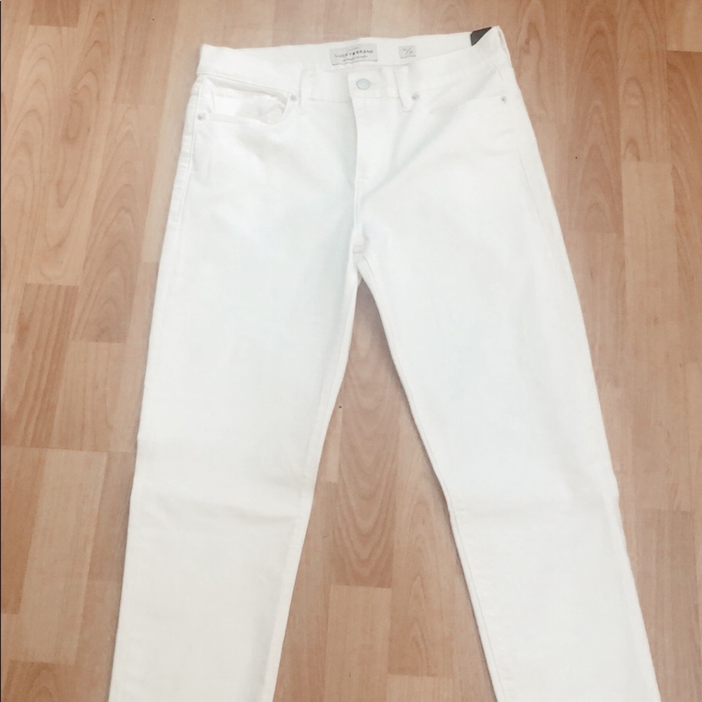 white lucky brand skinny jeans new